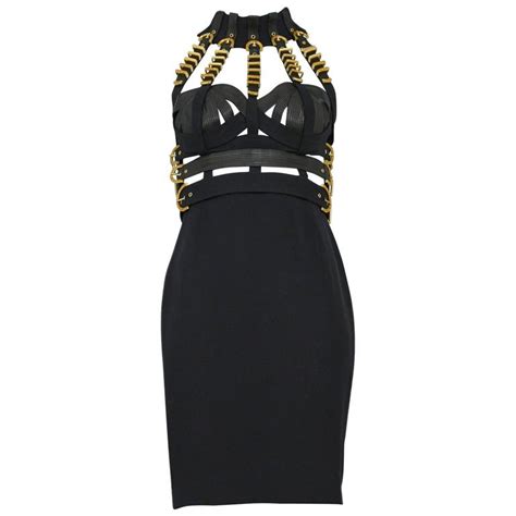 versace black gold dress|Versace dress cost.